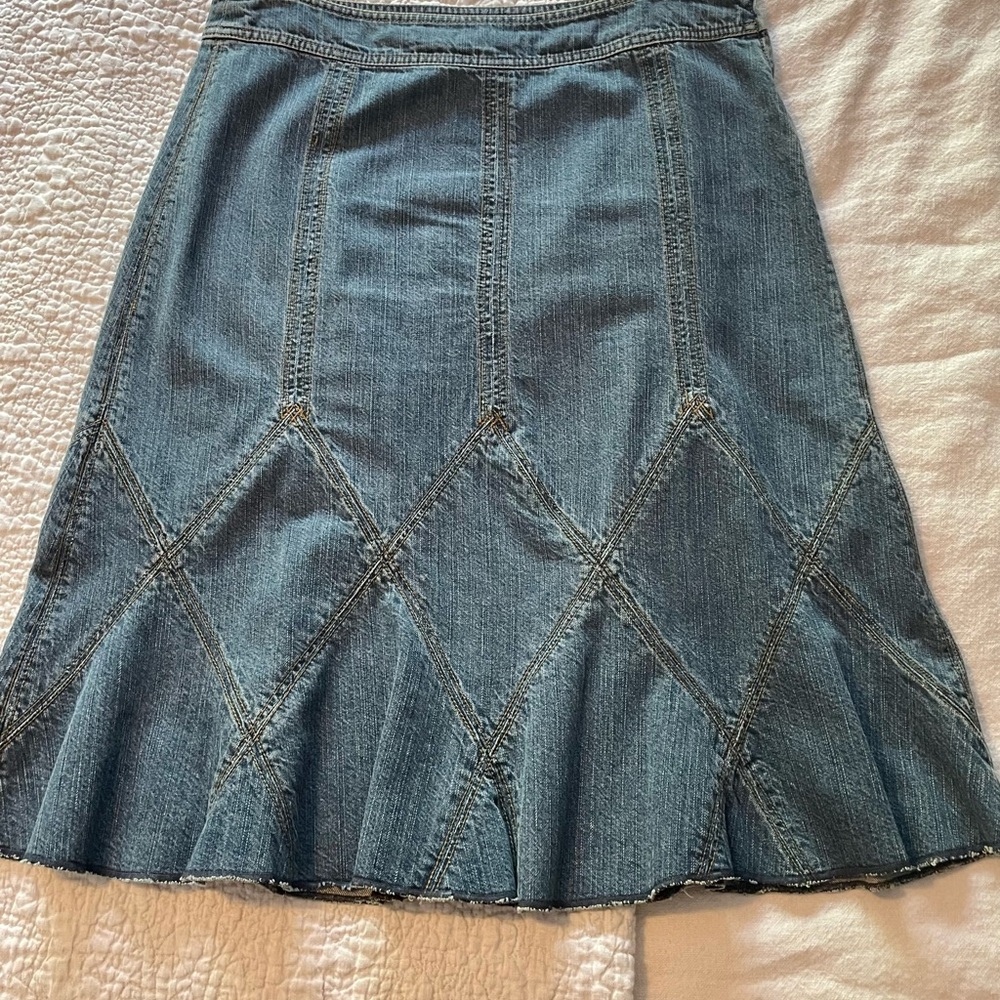 Denim A-Line Skirt